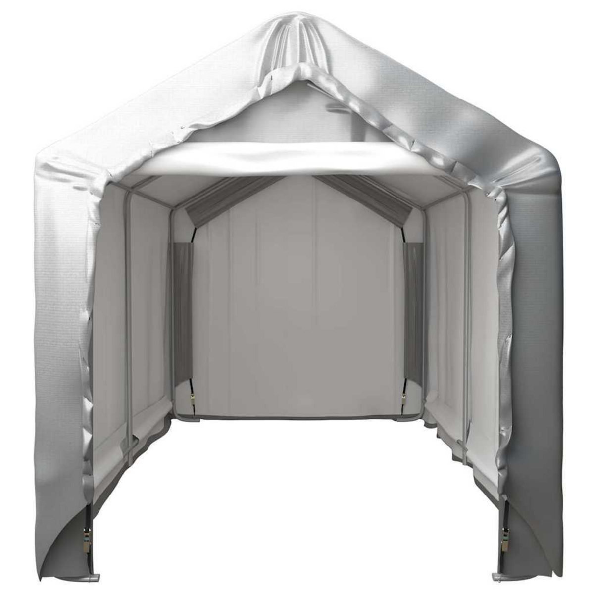VIDAXL Tente de rangement 180x300 cm Acier Gris