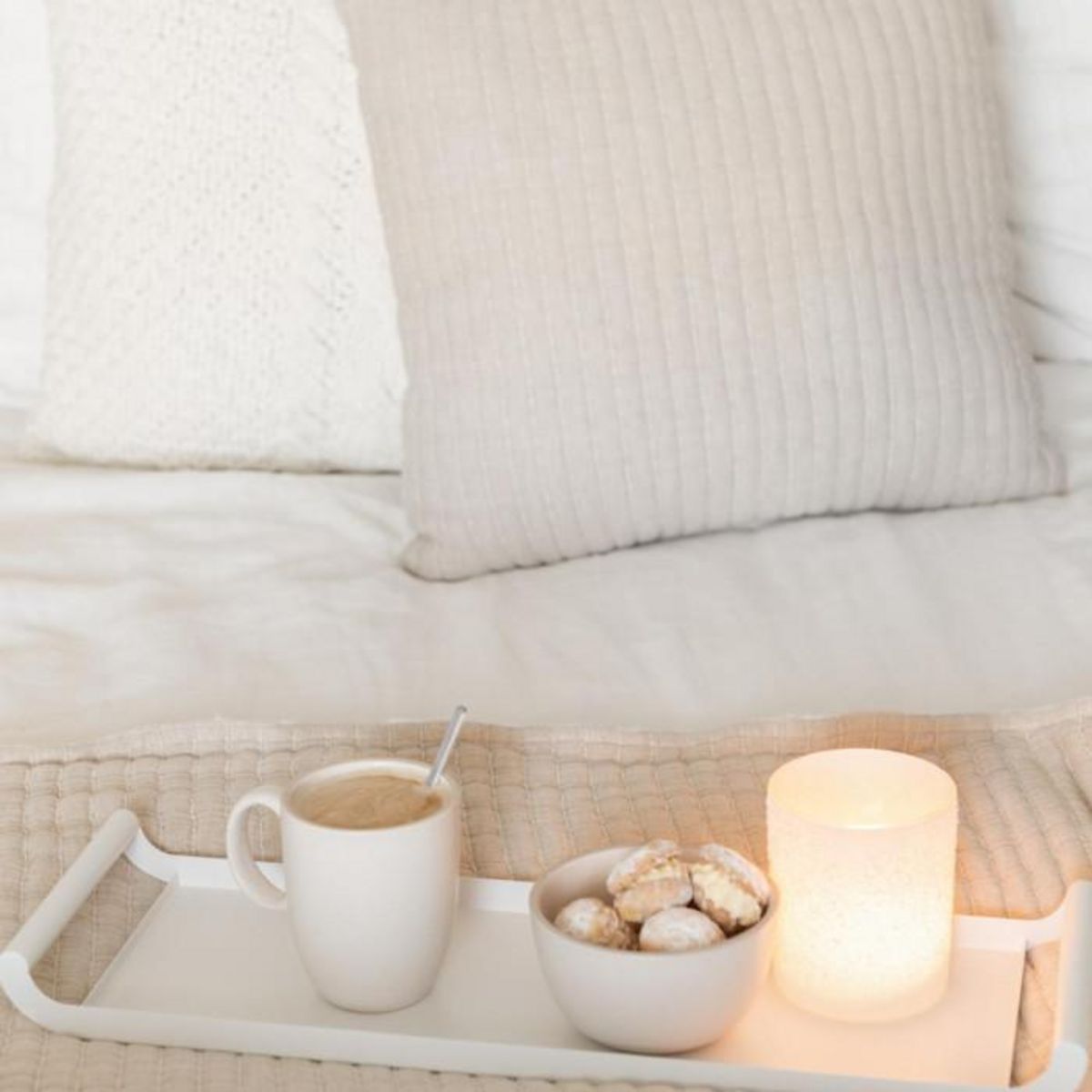 Paris Prix Coussin Déco Lignes  Teddy  45x45cm Beige