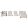 Voir la diapositive 3 : LISA DESIGN Suaro - canapé modulable d'angle droit 5 places en tissu texturé