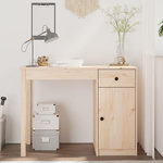 VIDAXL Bureau 100x50x75 cm Bois massif de pin