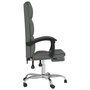 Voir la diapositive 4 : VIDAXL Fauteuil inclinable de bureau Gris fonce Tissu