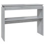 Voir la diapositive 2 : VIDAXL Table console Sonoma gris 102x30x80 cm Bois d'ingenierie