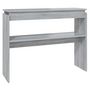 Voir la diapositive 2 : VIDAXL Table console Sonoma gris 102x30x80 cm Bois d'ingenierie