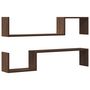 Voir la diapositive 2 : VIDAXL Etageres murales 2 pcs Chene marron 100x15x20 cm