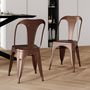 Voir la diapositive 2 : Rendez vous déco Lot de 2 chaises en métal chromé - Indus