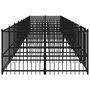 Voir la diapositive 4 : VIDAXL Chenil d'exterieur pour chiens Acier 16,89 m²