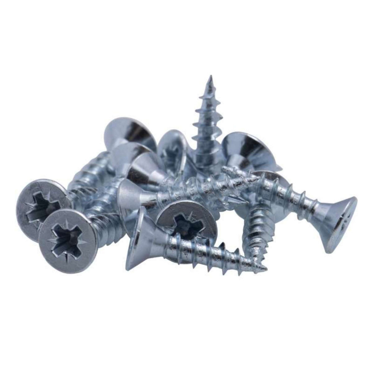  Vis à bois tête fraisée PZ zinguée Vissal filet total 4,5x30 mm  x14 vis