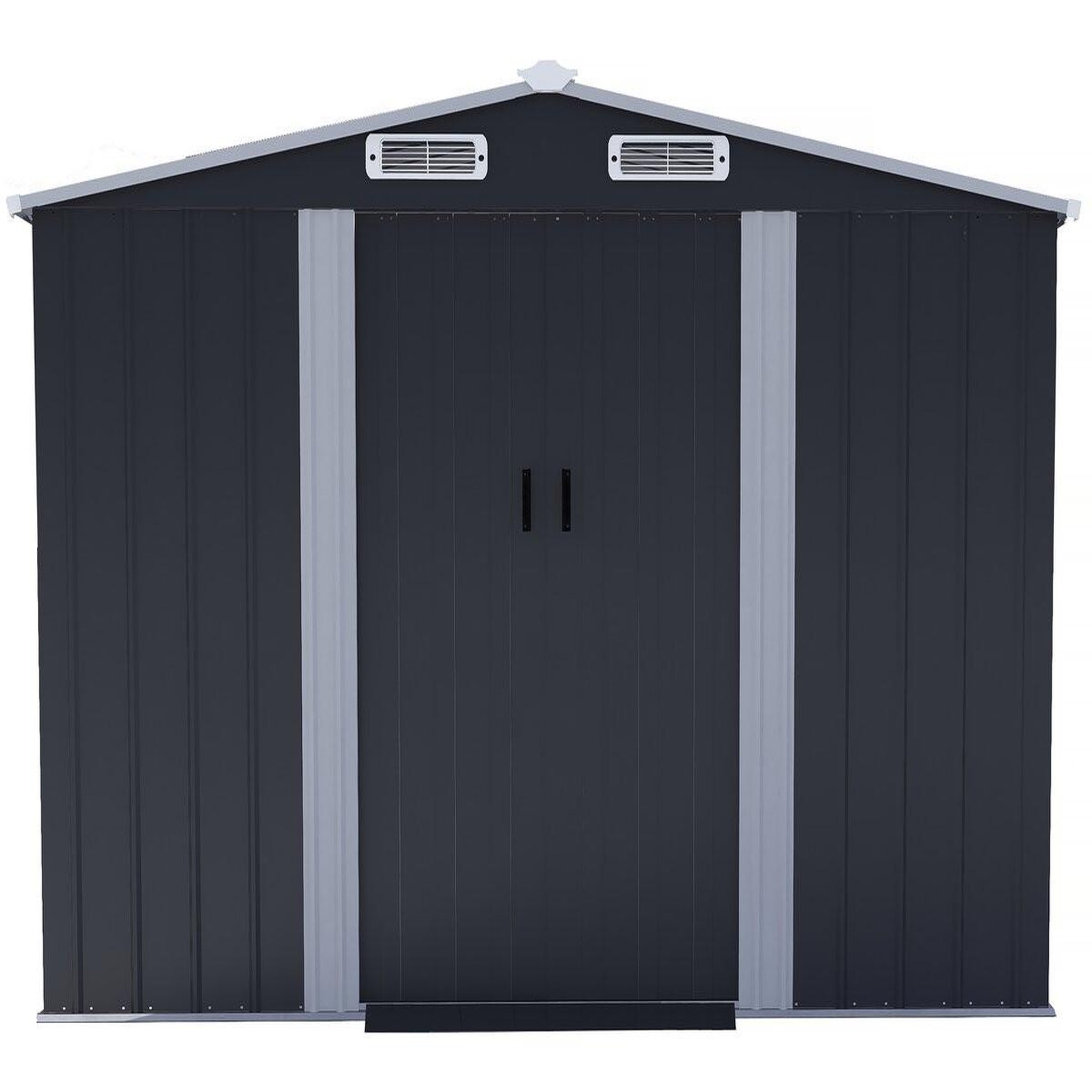 Voir la diapositive 4 : Habitat et Jardin Abri de jardin métal avec porte coulissante  boston  - 8 m² - gris