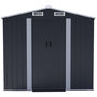 Voir la diapositive 4 : Habitat et Jardin Abri de jardin métal avec porte coulissante  Boston  - 8 m² - Gris