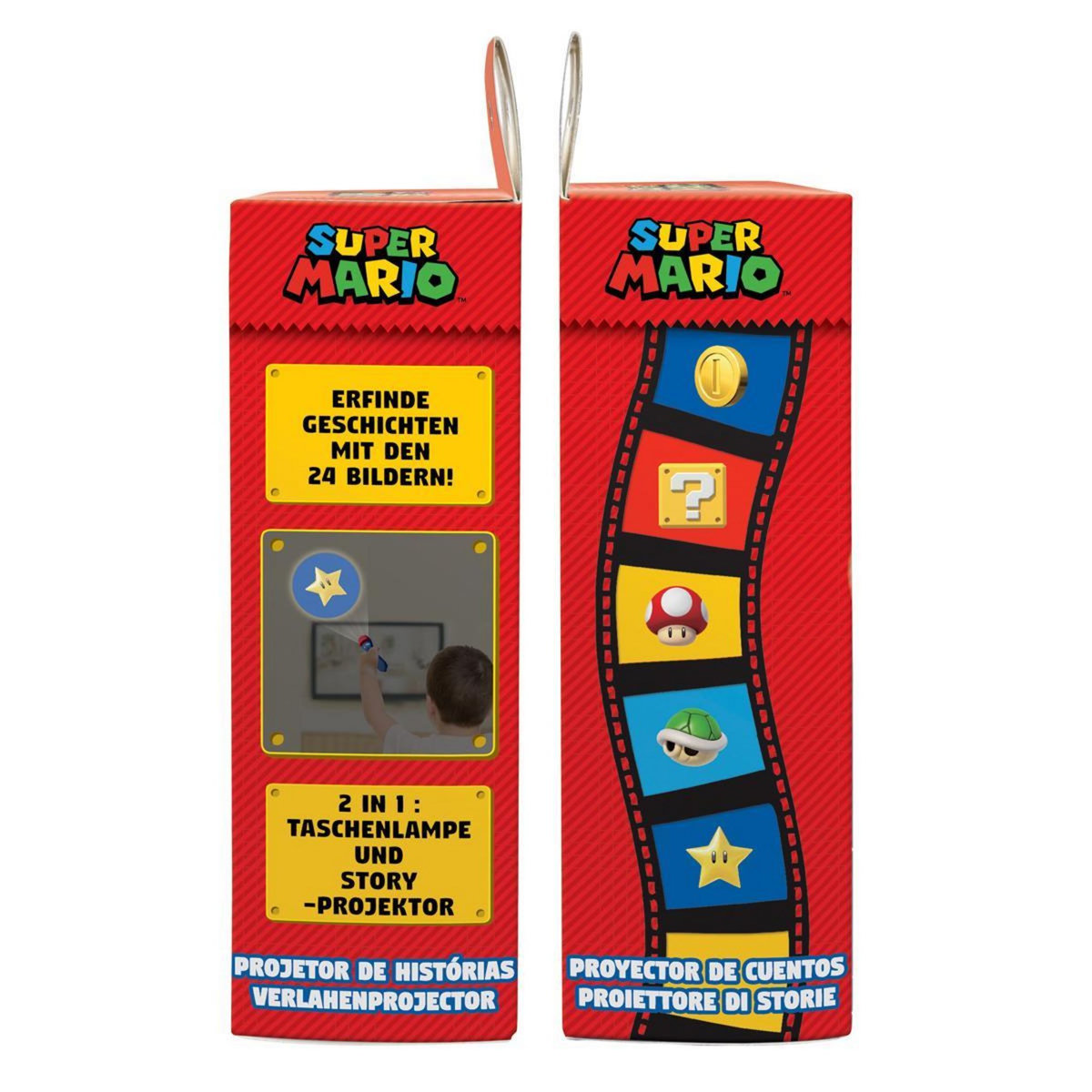 Lexibook Projecteur à histoires et lampe torche Super Mario