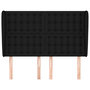 Voir la diapositive 3 : VIDAXL Tete de lit avec oreilles Noir 147x23x118/128 cm Tissu