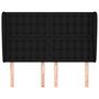 Voir la diapositive 3 : VIDAXL Tete de lit avec oreilles Noir 147x23x118/128 cm Tissu