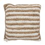 Voir la diapositive 1 : Paris Prix Coussin Déco Rayure  Bali  45x45cm Naturel