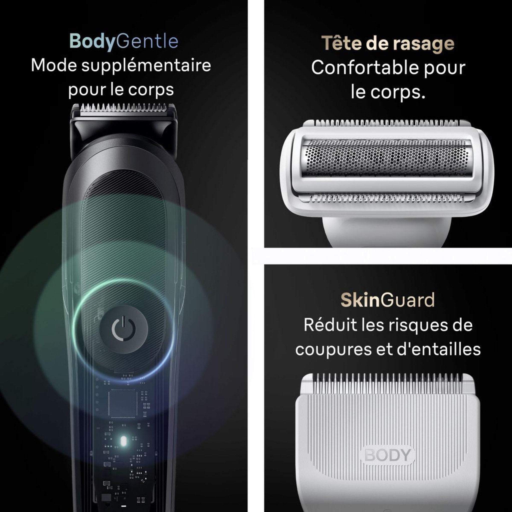 Voir la diapositive 4 : BRAUN Tondeuse barbe AIO9560