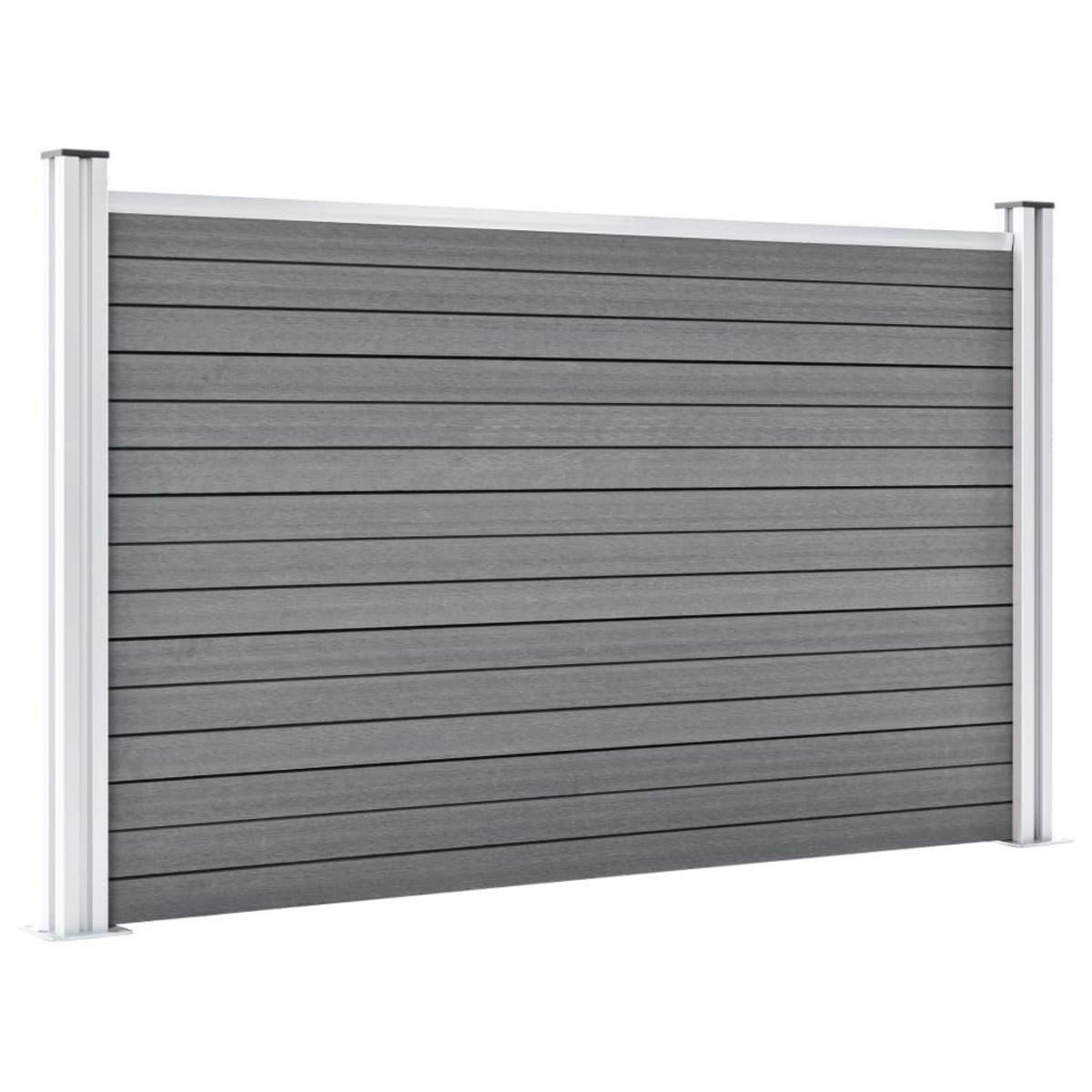 VIDAXL Cloture de jardin WPC 699x106 cm Gris