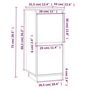 Voir la diapositive 6 : VIDAXL Buffet Noir 31,5x34x75 cm Bois massif de pin