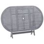 Voir la diapositive 5 : VIDAXL Ensemble a manger de jardin 9 pcs Bois d'acacia massif Gris