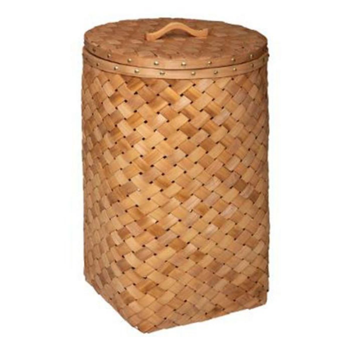 Paris Prix Lot de 2 Paniers à Linge  Bois  62cm Caramel