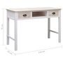 Voir la diapositive 6 : VIDAXL Table console 110x45x76 cm bois