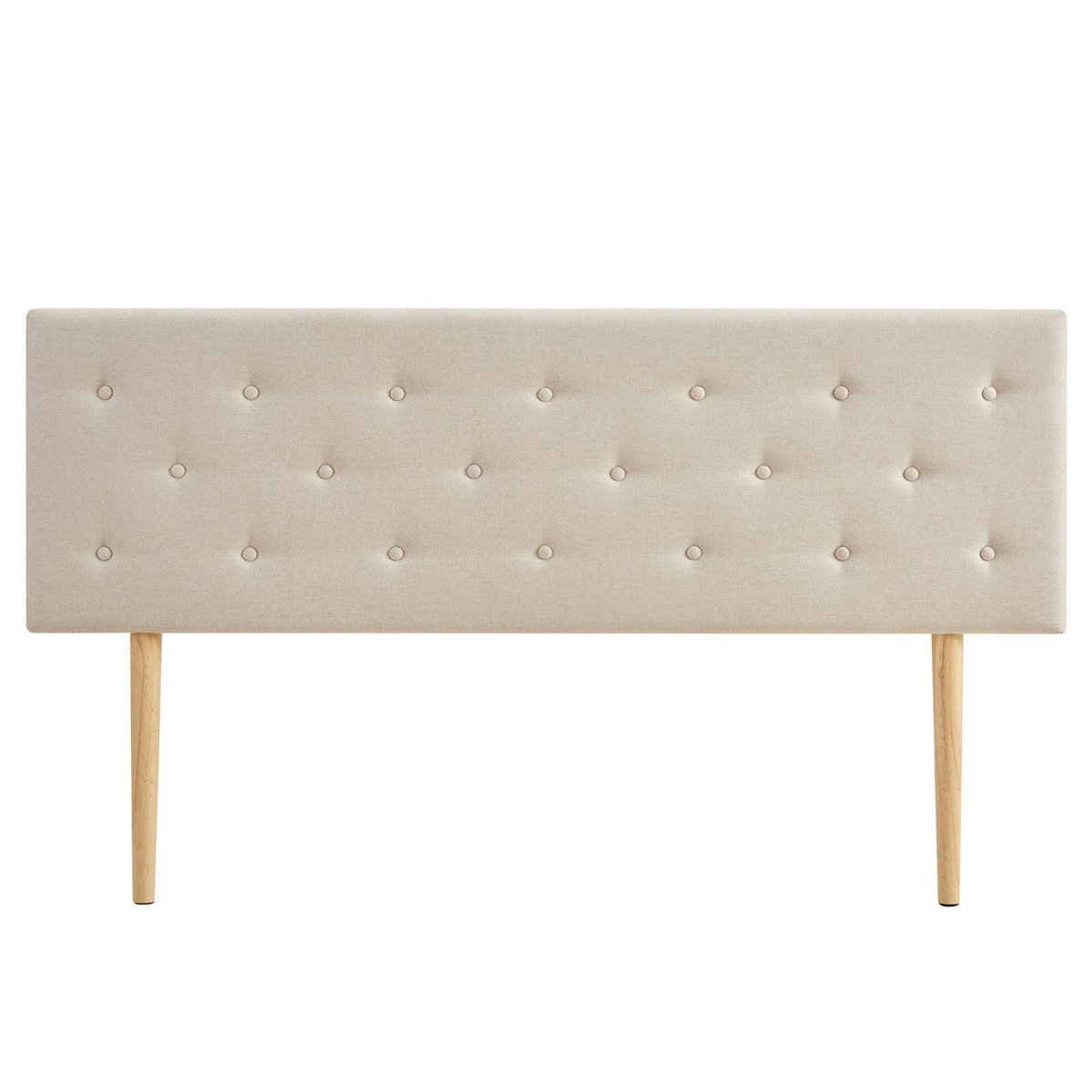 IDIMEX Tête de lit LULINE 160 capitonnée sur pieds, en tissu