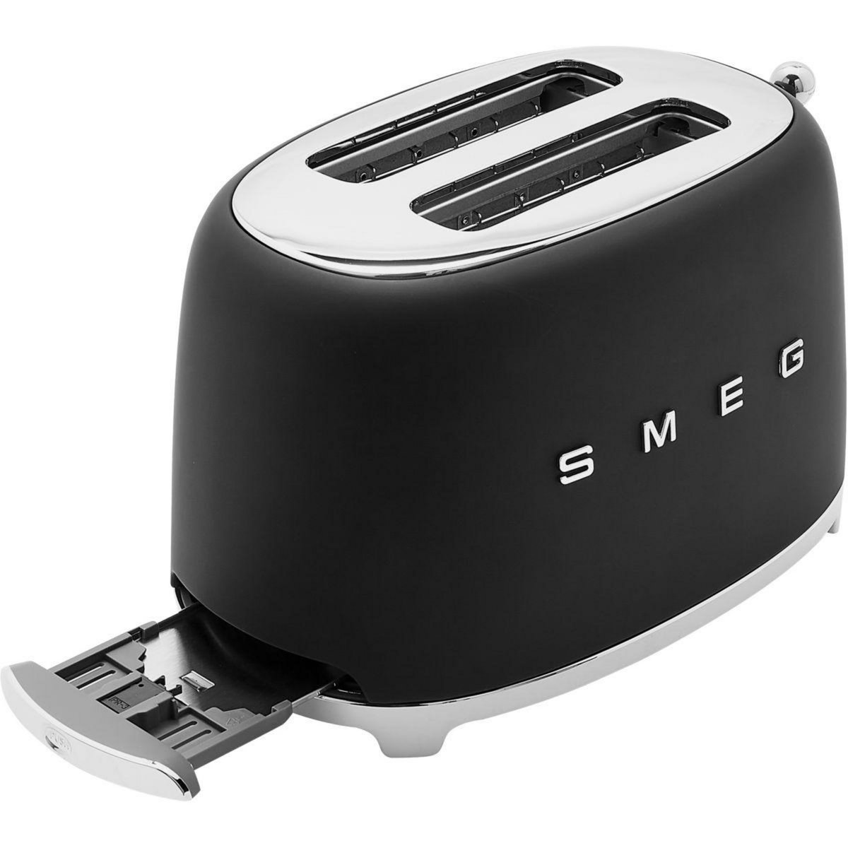 SMEG Grille-pain TSF01BLMEU Noir mat