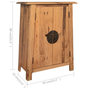 Voir la diapositive 6 : VIDAXL Armoire laterale de salle de bain Pin massif 59x32x80 cm