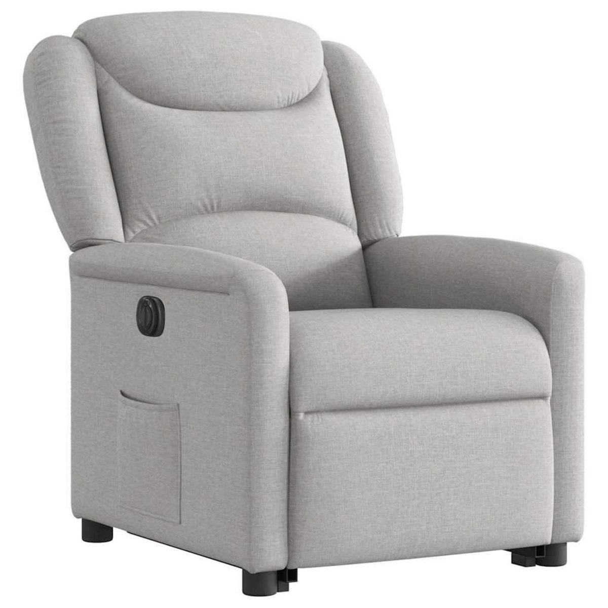 VIDAXL Fauteuil inclinable electrique gris nuage tissu