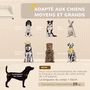 Voir la diapositive 5 : PAWHUT Canapé chien lit pour chien chat design contemporain coquillage dim. 98L x 60l x 35H cm coussin moelleux velours crème