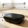 Voir la diapositive 3 : HOMCOM Plateforme vibrante fitness 200W 120 vitesses 5 prog. noir