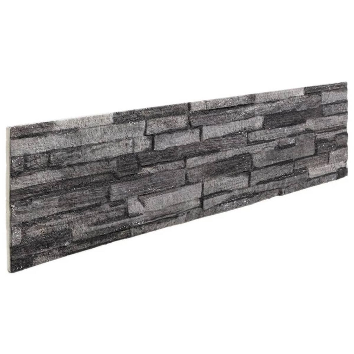 VIDAXL Panneaux muraux 3D 14 pcs anthracite 100x25 cm EPS