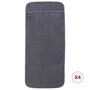Voir la diapositive 3 : VIDAXL Serviettes de plage 4 pcs anthracite 60x135 cm tissu 400 GSM