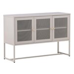 Paris Prix Bahut 3 Portes en Métal  Malla  120cm Beige