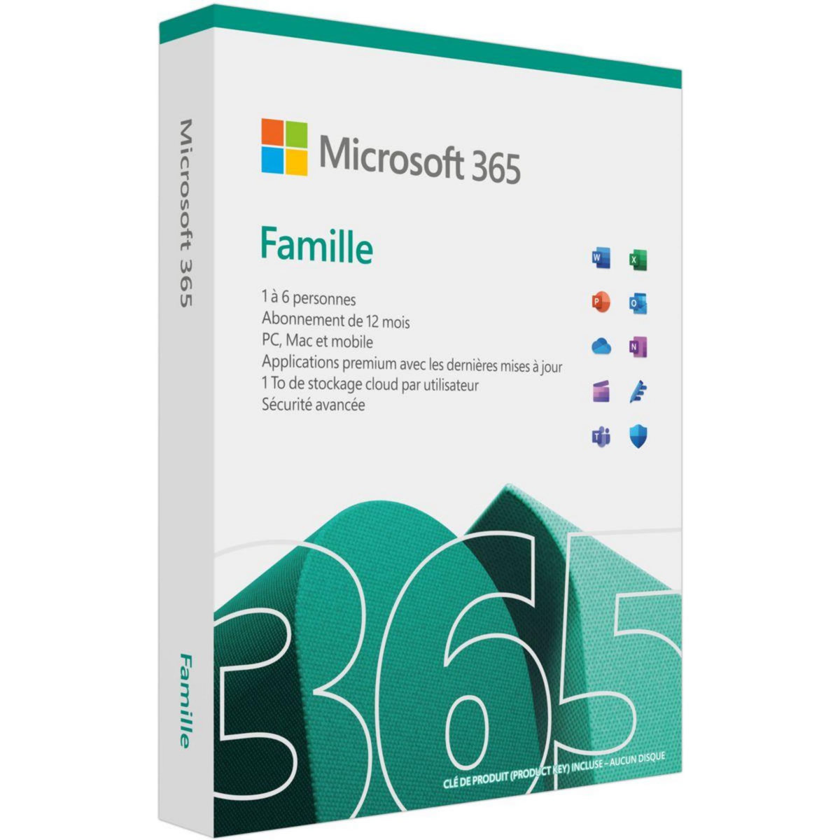 MICROSOFT Logiciel de bureautique M365 Famille avec IA Copilot