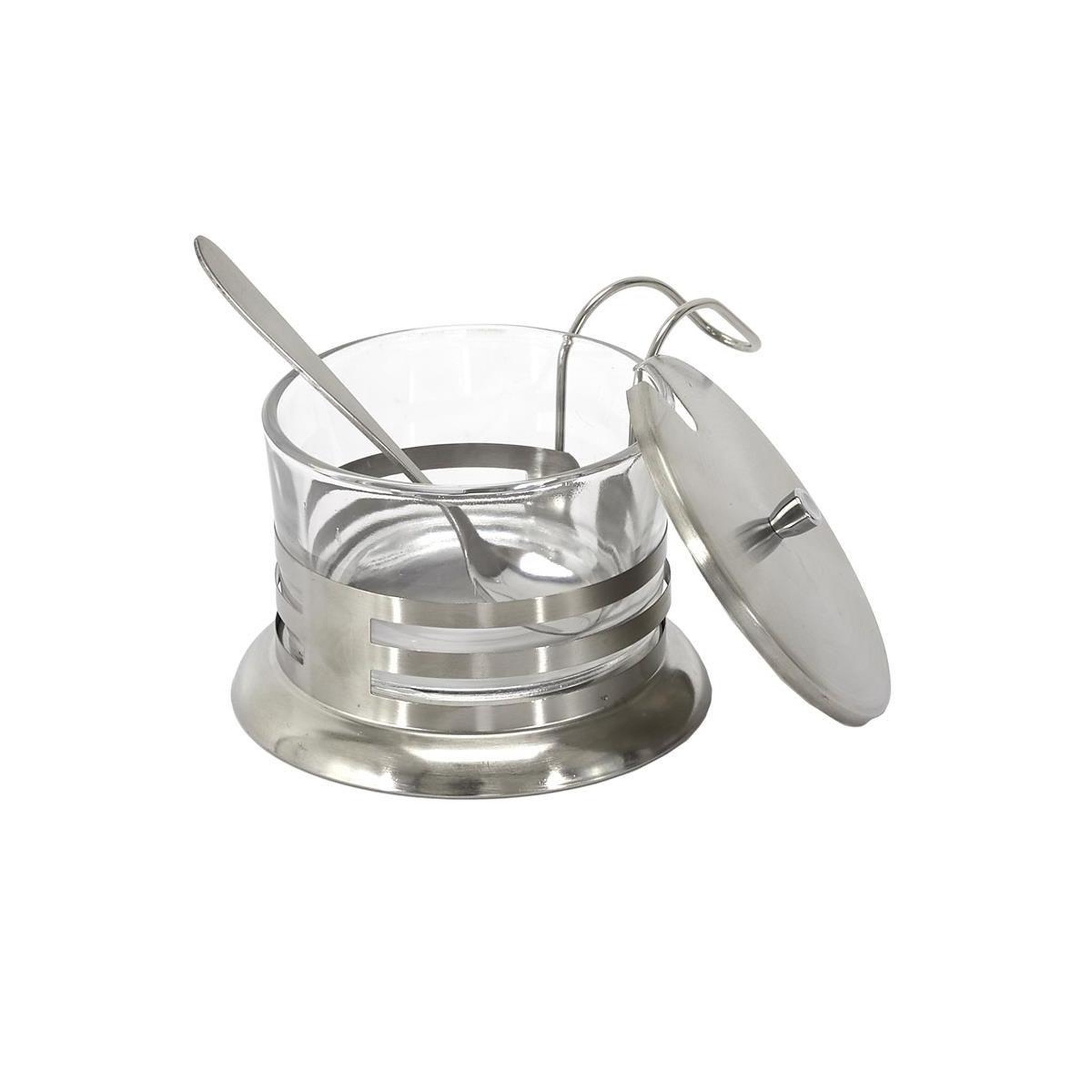 Voir la diapositive 2 : The Home Deco Factory Distributeur de parmesan  fromages  18cl argent