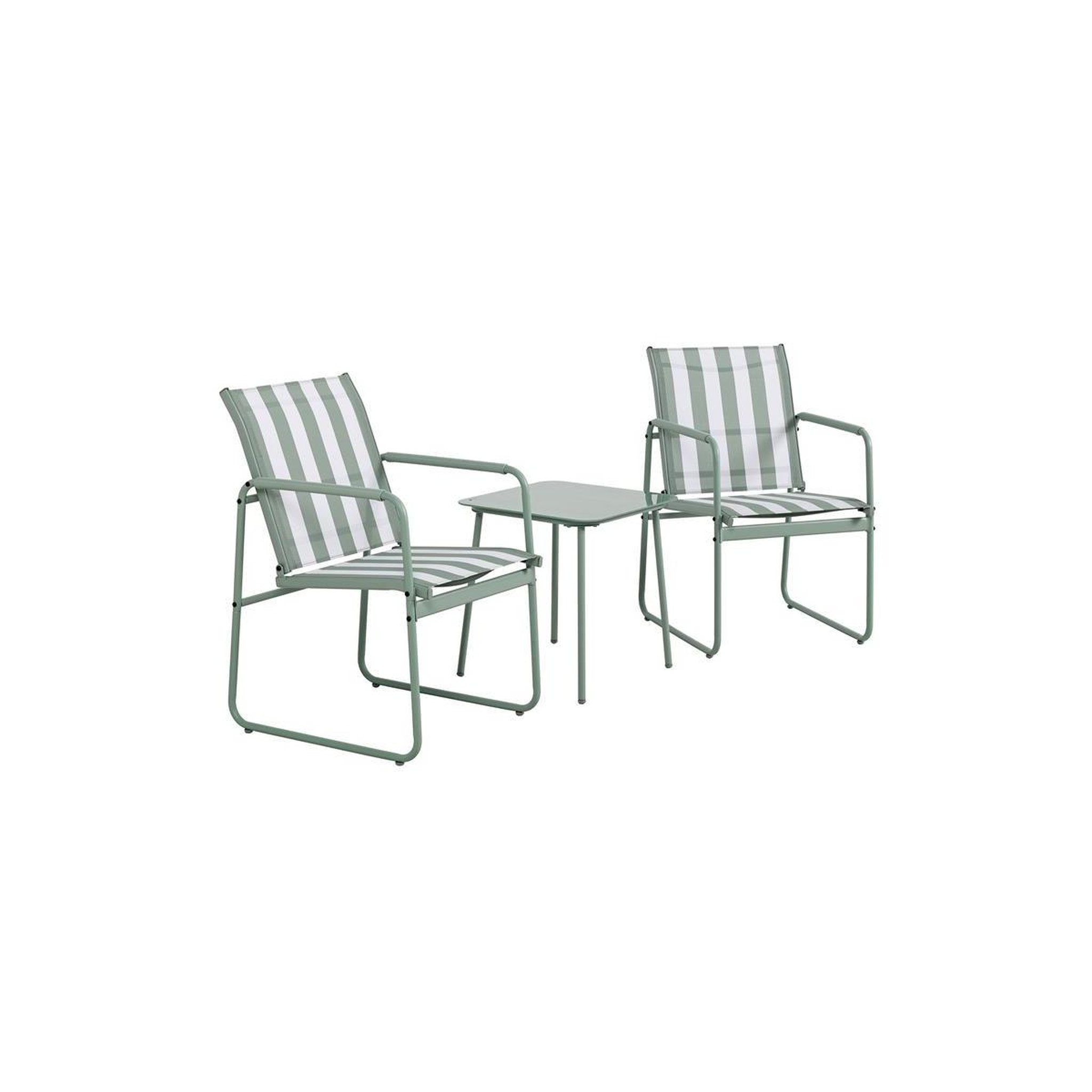 The Home Deco Factory Salon de jardin 2 places  namur  82cm vert