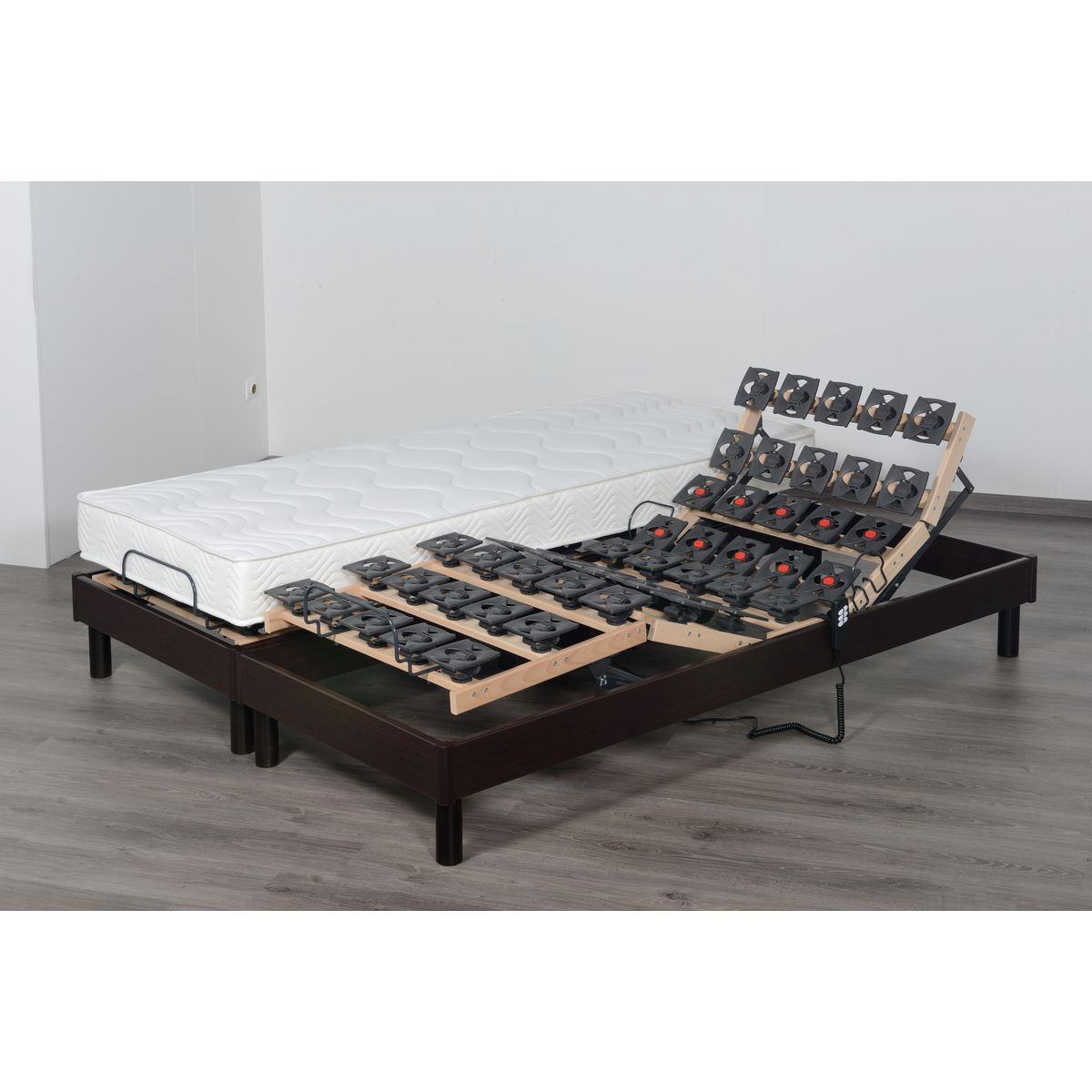 PRESTIGE Collection Lit relaxation électrique TPR accueil mémoire de forme 55kg/m3 160x200 cm DORSOFLEX