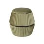 Voir la diapositive 2 : Paris Prix Pouf Rond Design  Doric  53cm Vert & Gris