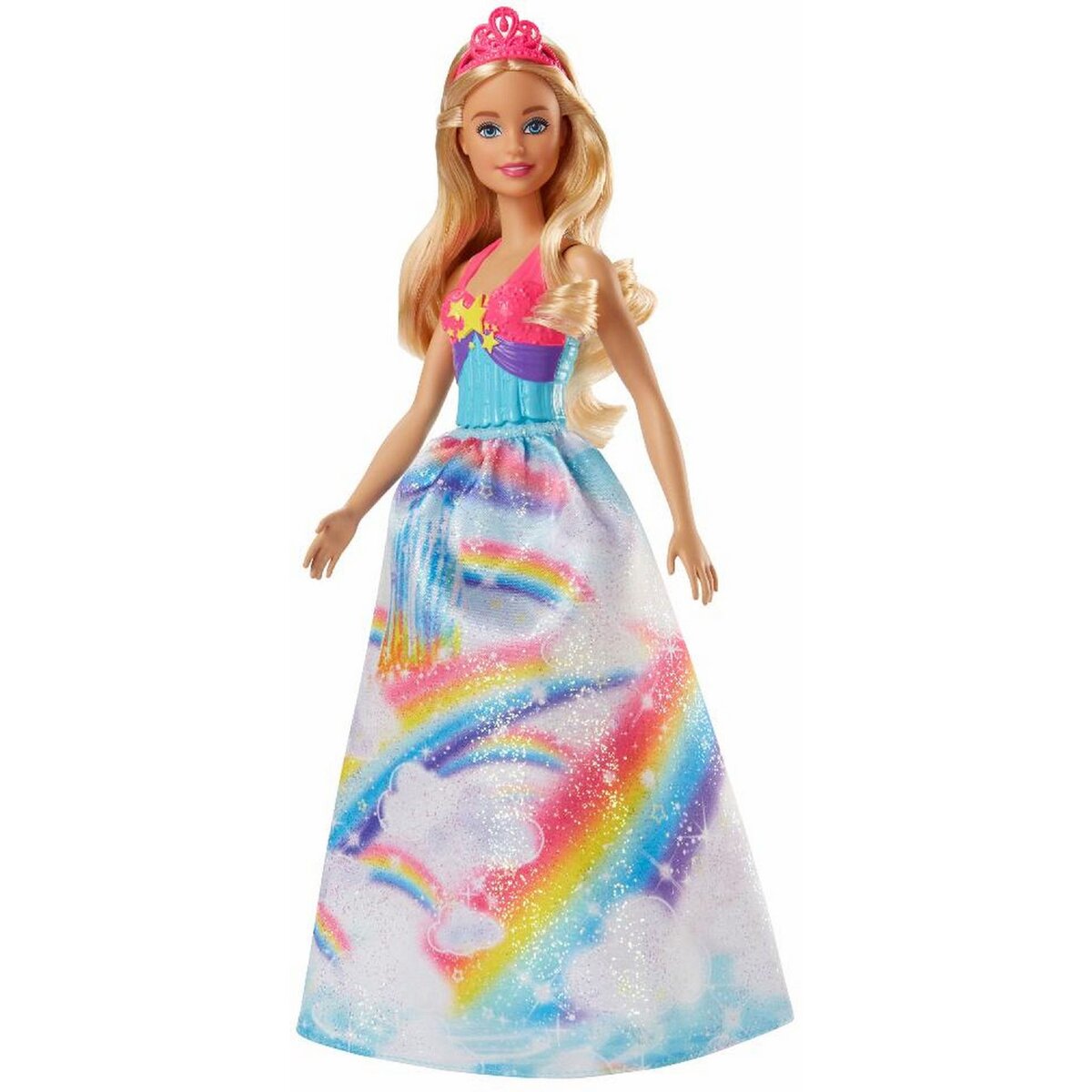 Barbie arc en store ciel auchan