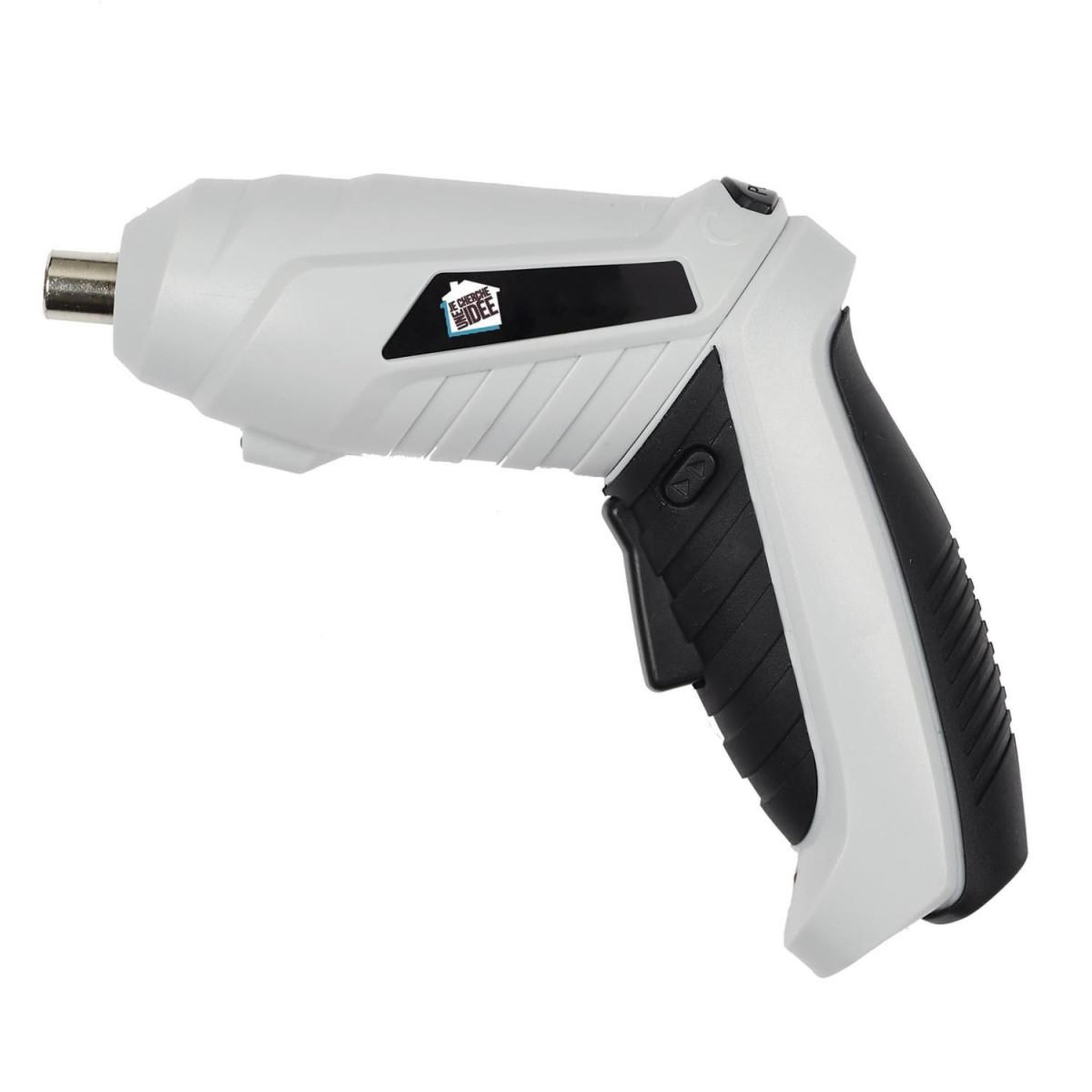 Je cherche une idee Tournevis sans fil  tête rotative  16cm gris & noir