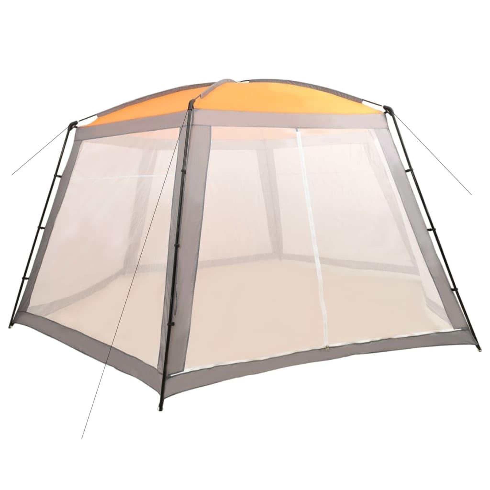 VIDAXL Tente de piscine tissu 660x580x250 cm gris
