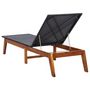 Voir la diapositive 5 : VIDAXL Chaise longue Resine tressee et bois d'acacia massif