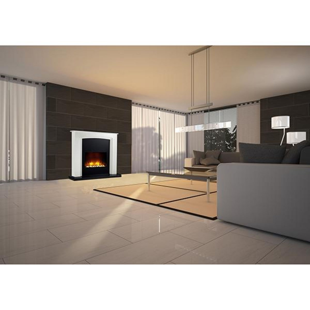 Chemin'arte Cheminée électrique 2000w - manhattan