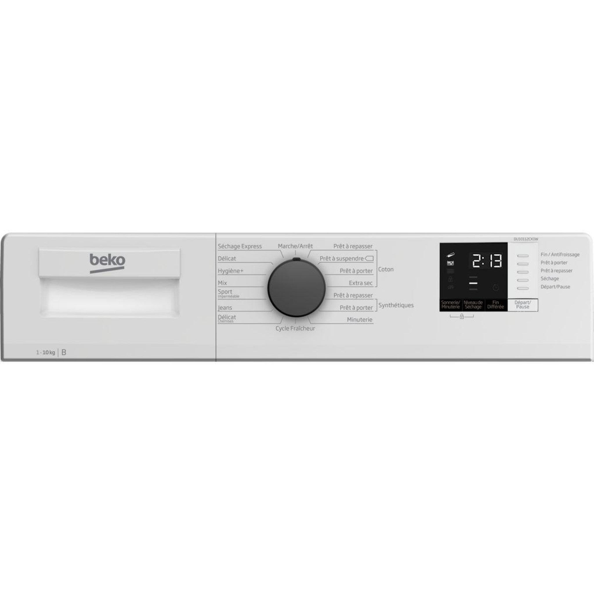 Voir la diapositive 3 : Beko Sèche linge à condensation DU10112CX0W