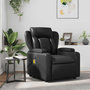 Voir la diapositive 1 : VIDAXL Fauteuil de massage inclinable Noir Similicuir