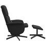 Voir la diapositive 5 : VIDAXL Fauteuil de massage inclinable avec repose-pied noir tissu