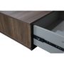 Voir la diapositive 6 : CONCEPT USINE Table basse en bois foncé et tiroirs blanc MONTREAL