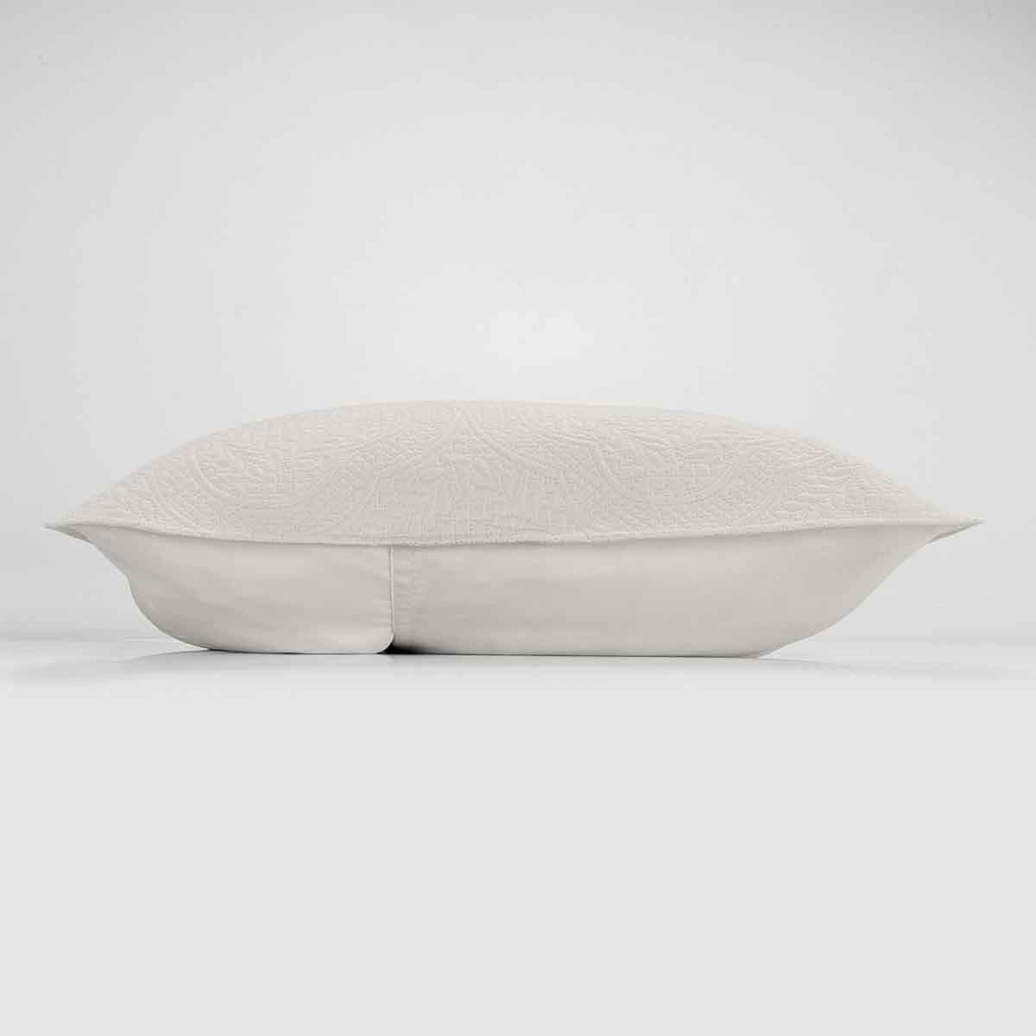 Voir la diapositive 2 : Douceur d'Intérieur Housse de coussin  romane  60x60cm lin