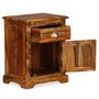 Voir la diapositive 3 : VIDAXL Table de chevet Bois massif 40x30x50 cm