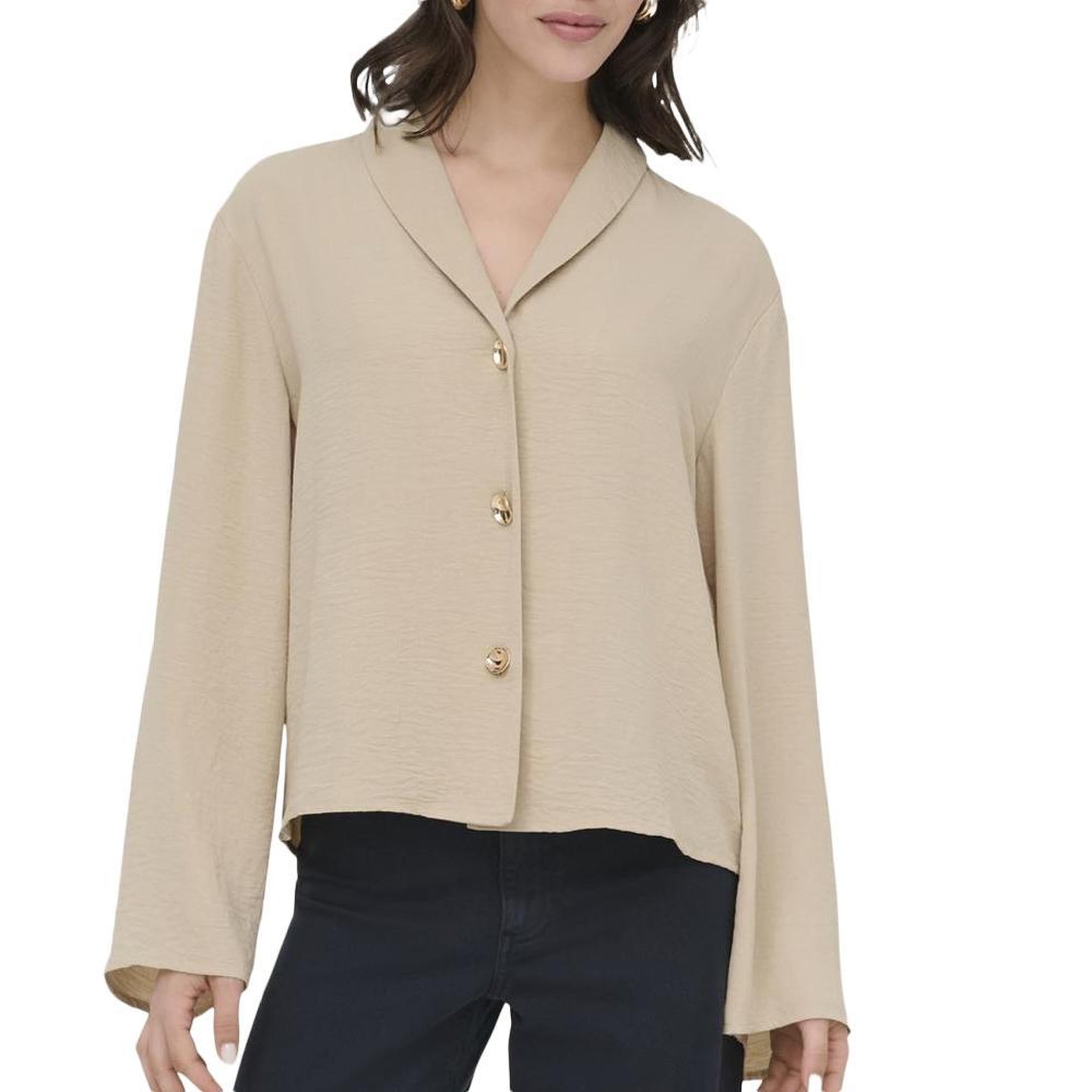 JACQUELINE DE YONG Blouse Beige Femme JDY Eira. Coloris disponibles : Beige