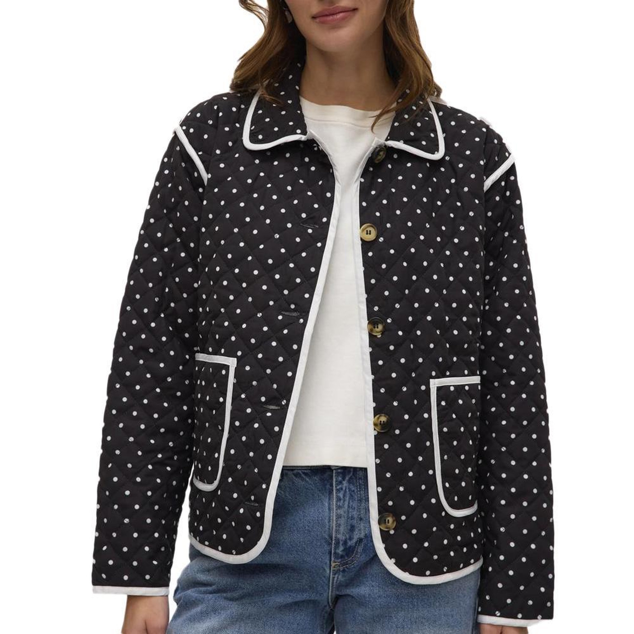Voir la diapositive 1 : Vero Moda Veste  à Pois Femme Vero Moda Anne
